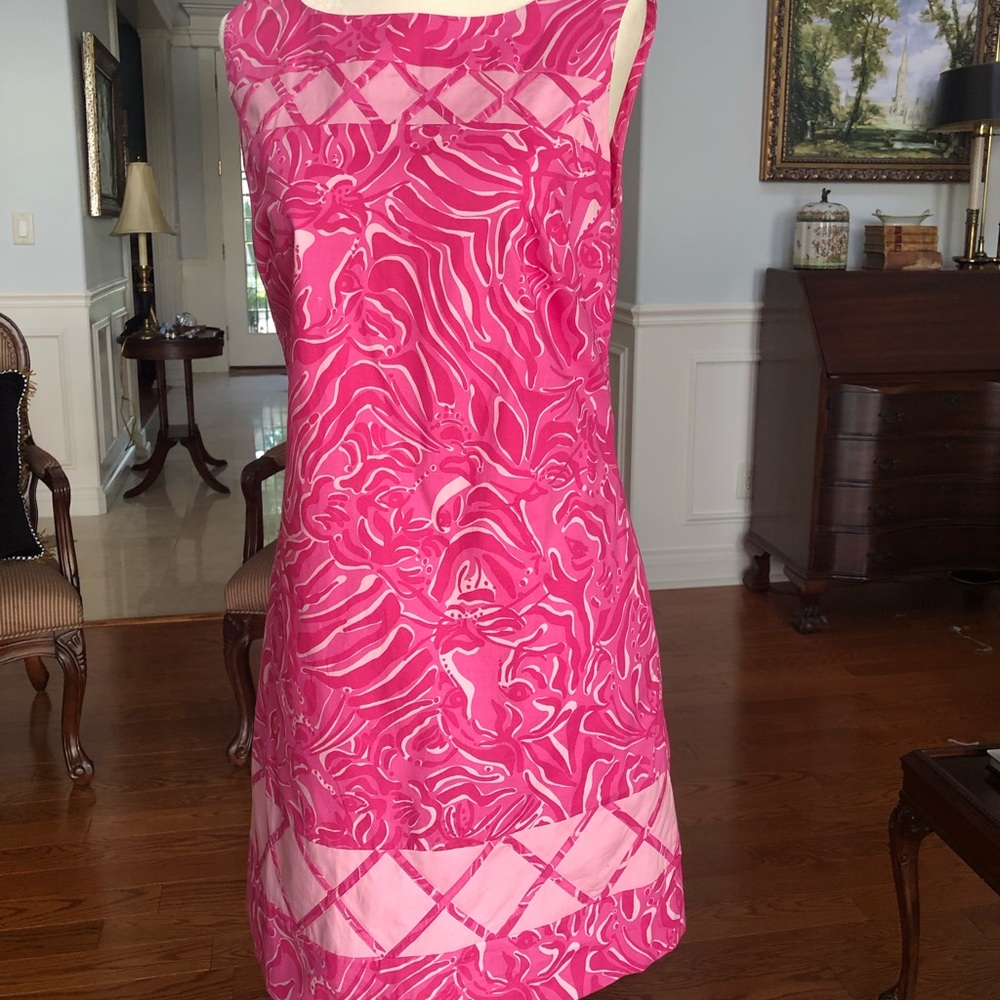 Lilly Pulitzer, size 4, pink shift dress
